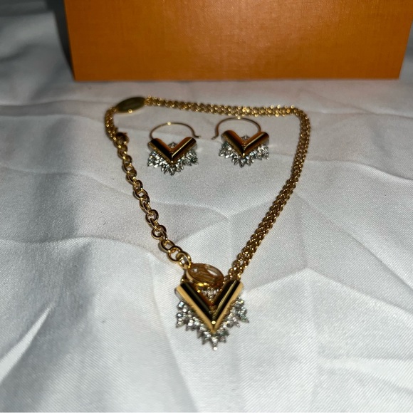 Louis Vuitton Bo Glory V Earings + Coll. Glory V necklace - Picture 2 of 12